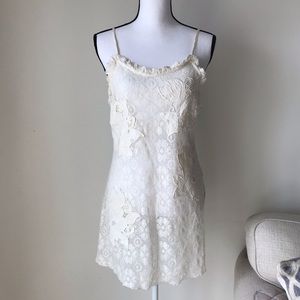 [LF] Native Rose Cream Lace Dress